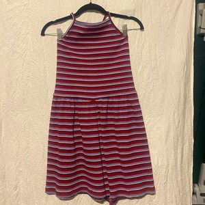 Brand unknown; multi colored halter style romper